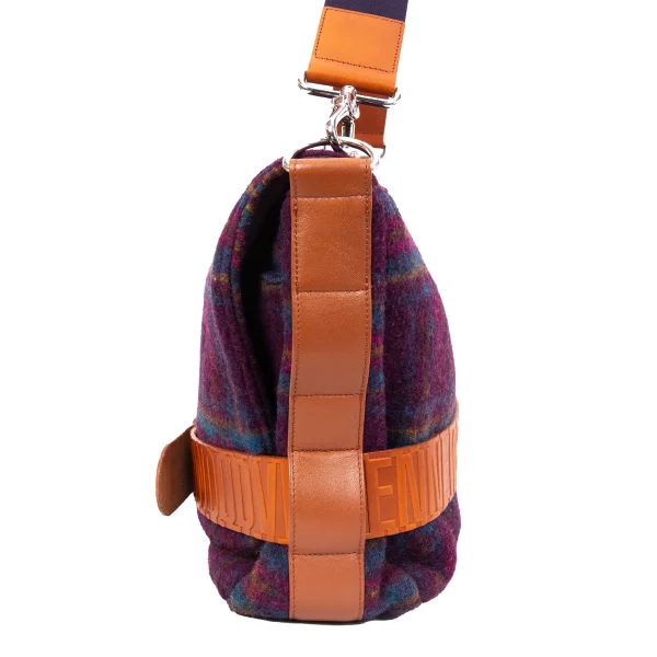 Vivienne Westwood Check Brushed Fabric Shoulder Bag K-169354_004