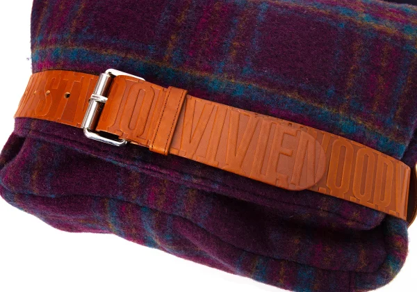 Vivienne Westwood Check Brushed Fabric Shoulder Bag K-169354_007