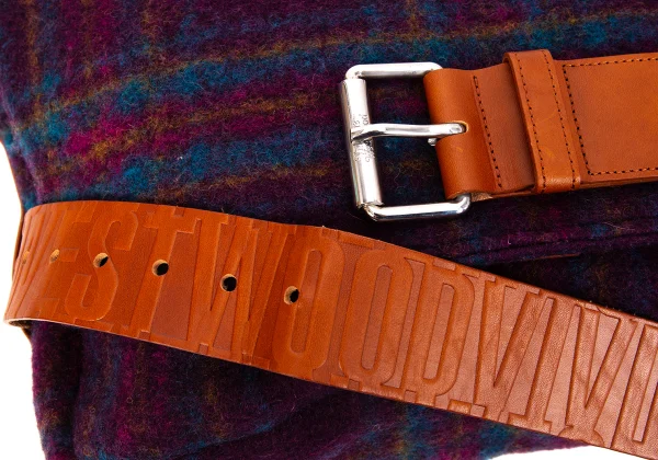 Vivienne Westwood Check Brushed Fabric Shoulder Bag K-169354_008