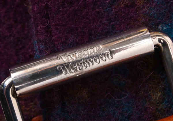 Vivienne Westwood Check Brushed Fabric Shoulder Bag K-169354_009