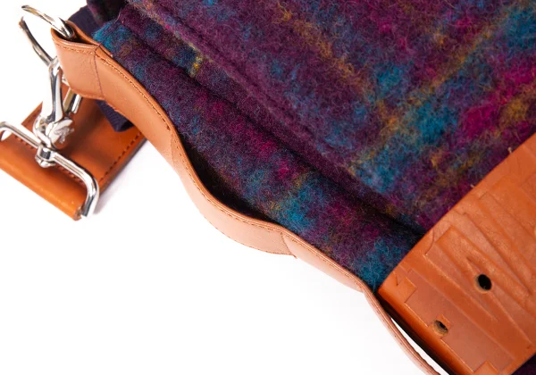 Vivienne Westwood Check Brushed Fabric Shoulder Bag K-169354_010