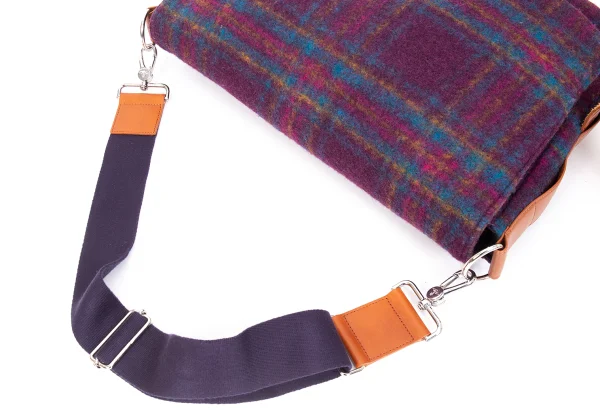 Vivienne Westwood Check Brushed Fabric Shoulder Bag K-169354_012