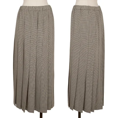robe de chambre COMME des GARCONS Houndstooth Pleats Skirt