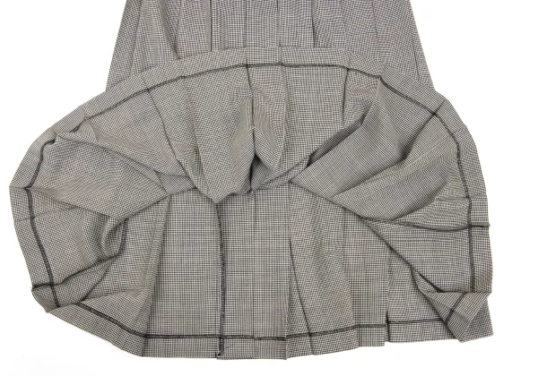 robe de chambre COMME des GARCONS Houndstooth Pleats Skirt K-169358_007