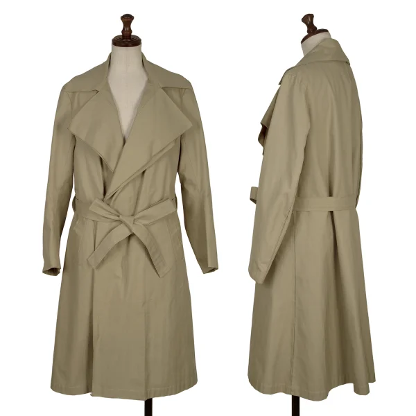 Yohji Yamamoto NOIR Knit Liner Cotton Coat Beige 1 K-169359_001