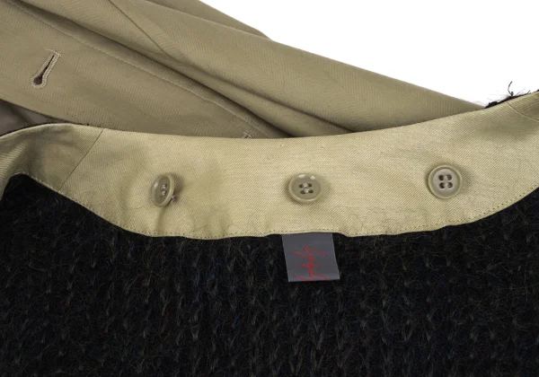 Yohji Yamamoto NOIR Knit Liner Cotton Coat K-169359_014