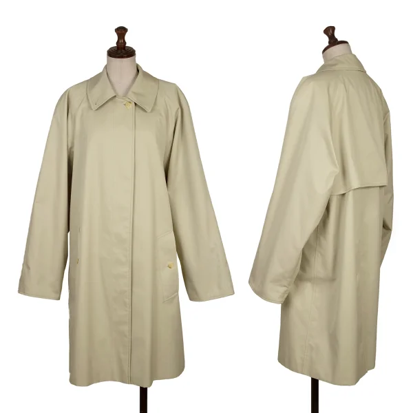 Burberrys' Cotton Poly Lining Check Coat Beige 1 K-169360_001
