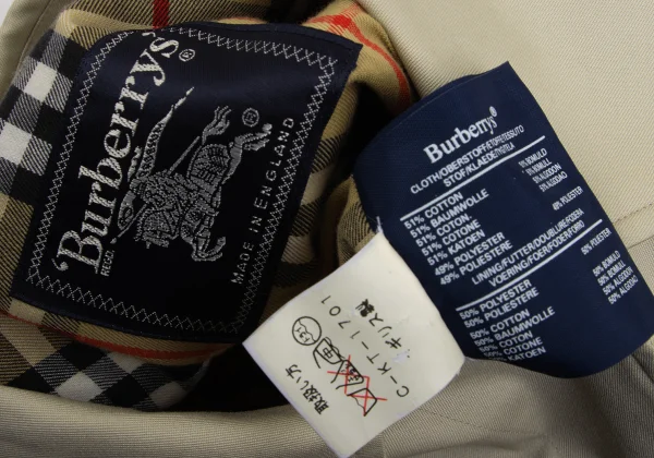 Burberrys' Cotton Poly Lining Check Coat K-169360_020