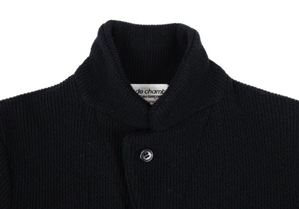 robe de chambre COMME des GARCONS Wool Sheer Panel Knit Jacket K-169362_006