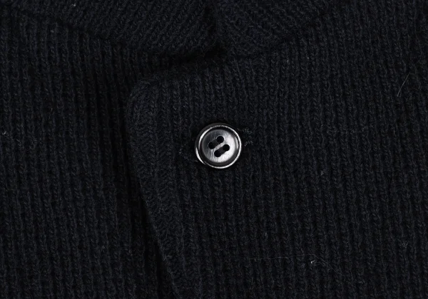 robe de chambre COMME des GARCONS Wool Sheer Panel Knit Jacket K-169362_007