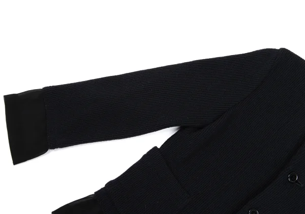 robe de chambre COMME des GARCONS Wool Sheer Panel Knit Jacket K-169362_008