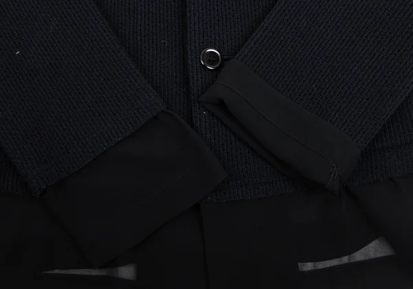 robe de chambre COMME des GARCONS Wool Sheer Panel Knit Jacket K-169362_009