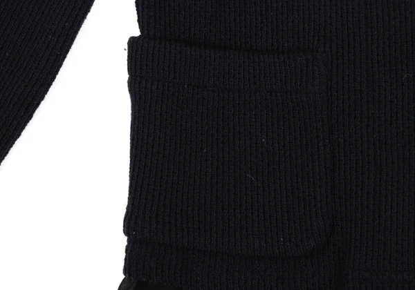 robe de chambre COMME des GARCONS Wool Sheer Panel Knit Jacket K-169362_011