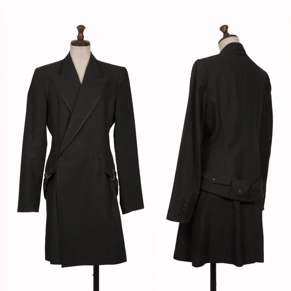 Jean Paul GAULTIER FEMME Back Belt Multi-Pocket Piping Jacket Black 40 K-169363_001