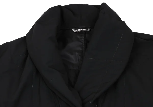 PLEATS PLEASE Ultrasonic Cutting Shawl Collar Coat K-169364_004