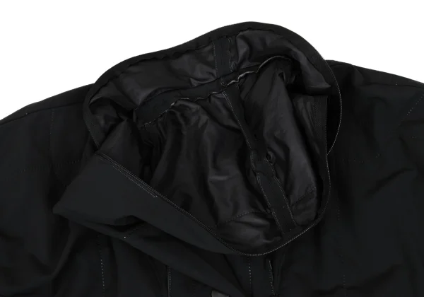 PLEATS PLEASE Ultrasonic Cutting Shawl Collar Coat K-169364_007