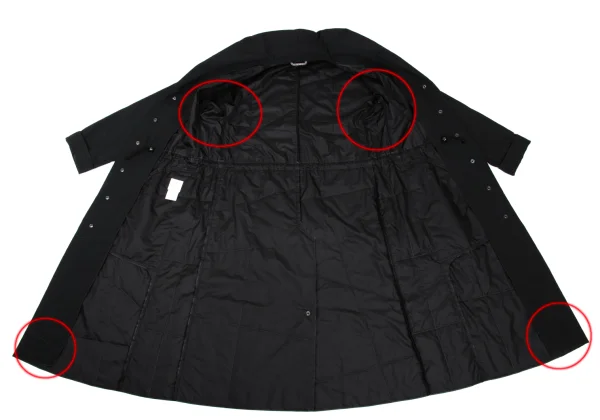 PLEATS PLEASE Ultrasonic Cutting Shawl Collar Coat K-169364_015