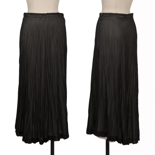 COMME des GARCONS Cut Off Pleated Skirt Black,White M K-169365_001