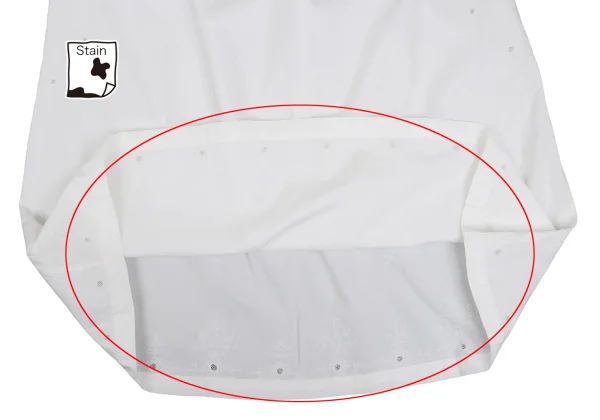 ISSEY MIYAKE HaaT Side Embroidered Design Skirt K-169366_012