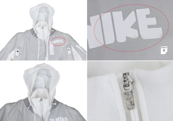 sacai×NIKE Switching Layered Bomber Jacket K-169367_002