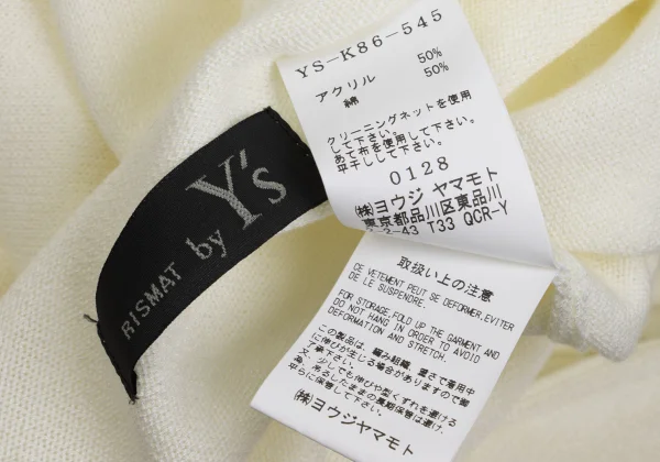 RISMAT by Y's Acrylic Cotton Asymmetry Knit Dress K-169368_015