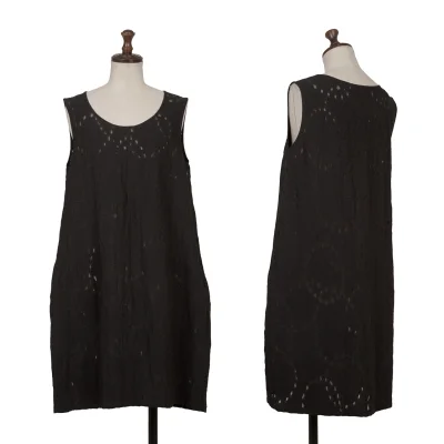 LIMI feu See-through Dot Jacquard Sleeveless Dress