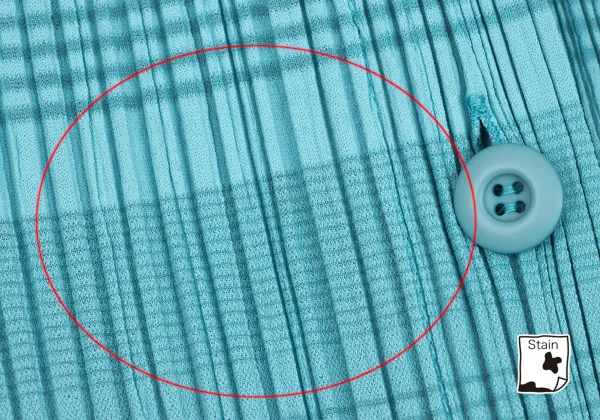 PLEATS PLEASE Stripe Pleated Turtleneck Cardigan K-169372_004