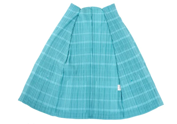 PLEATS PLEASE Stripe Pleated Turtleneck Cardigan K-169372_015