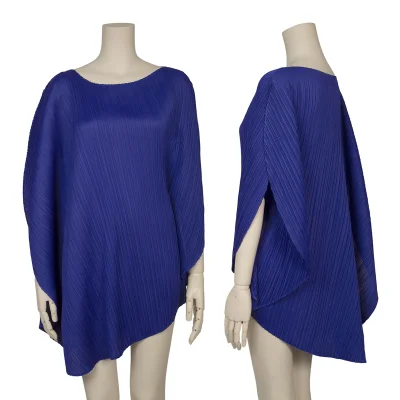 PLEATS PLEASE Asymmetrical Circle Silhouette Tunic