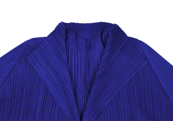 PLEATS PLEASE Geometric Patch Buttonless Coat K-169374_004