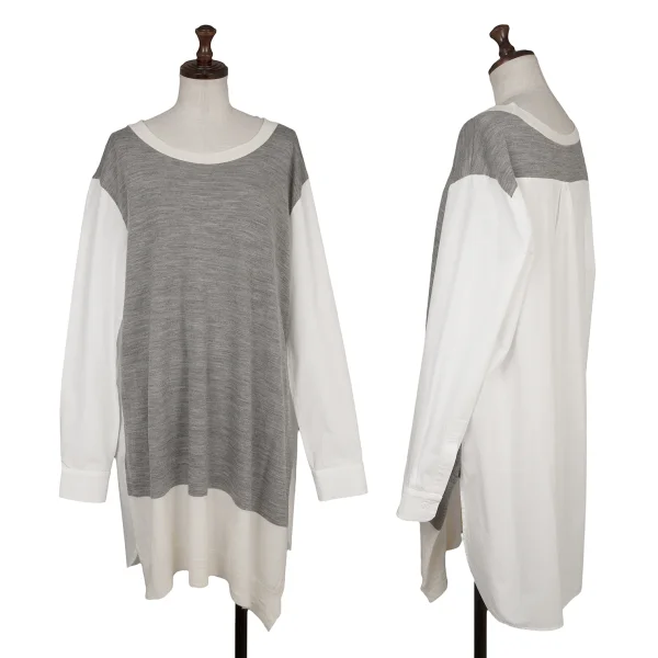 Y's Switching Top White,Grey 2 K-169375_001