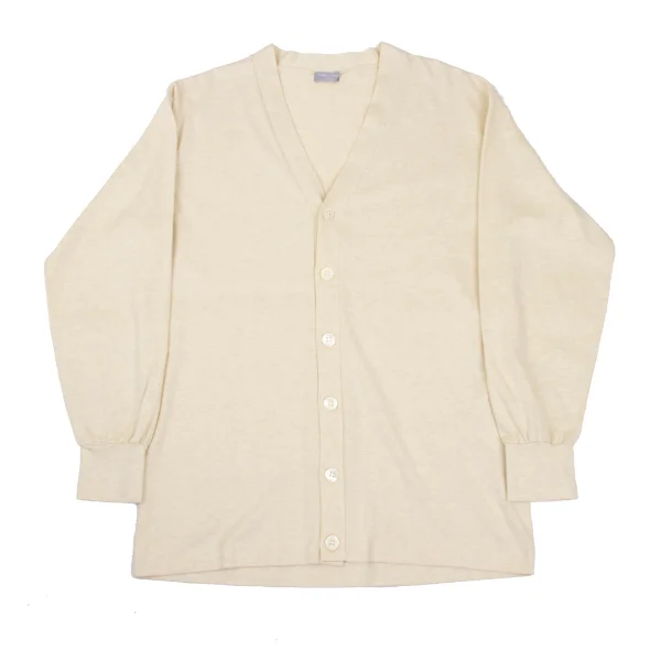 COMME des GARCONS HOMME Cotton Cardigan Ivory M-L K-169376_001