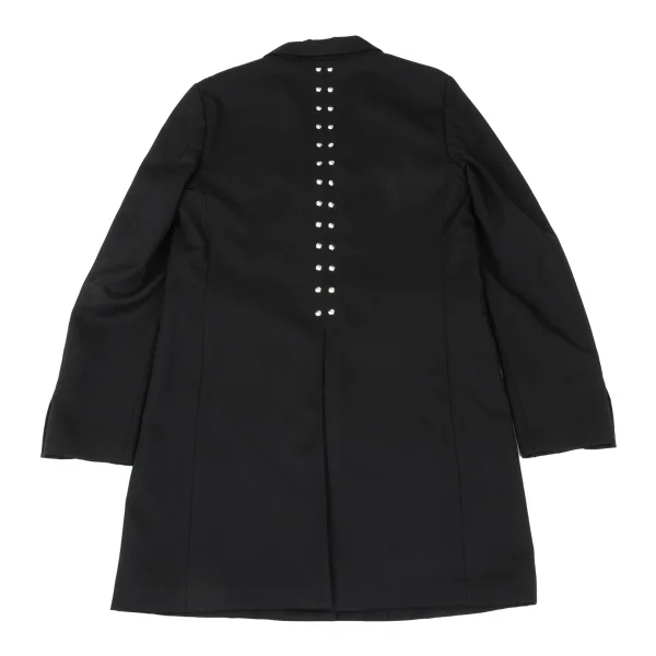 BLACK COMME des GARCONS Wool Back Studded Long Jacket Black L K-169378_001