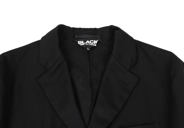 BLACK COMME des GARCONS Wool Back Studded Long Jacket K-169378_006