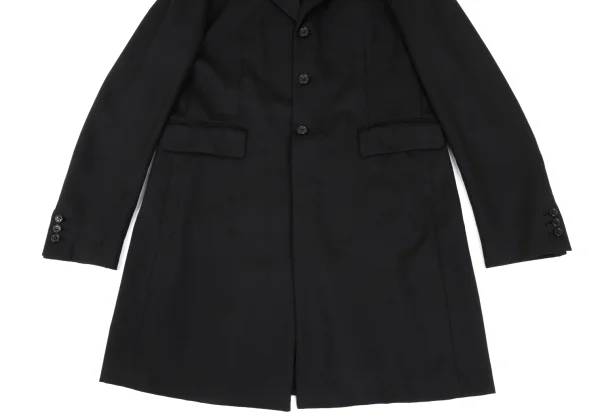BLACK COMME des GARCONS Wool Back Studded Long Jacket K-169378_015