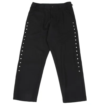 BLACK COMME des GARCONS Wool Side Studded Pants