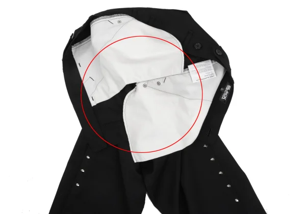 BLACK COMME des GARCONS Wool Studded  Jacket & Pants K-169380_014