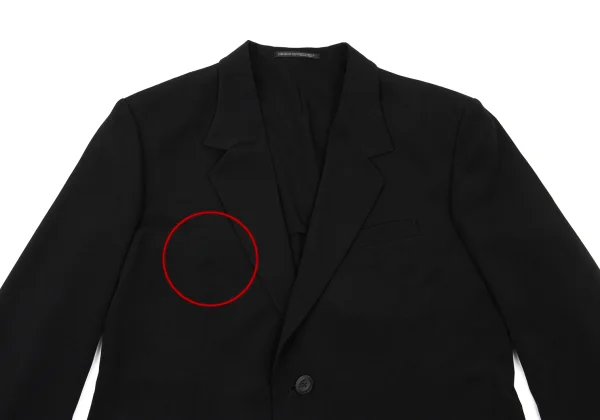 Yohji Yamamoto POUR HOMME Poly Blend Zippered Hem Jacket K-169381_002