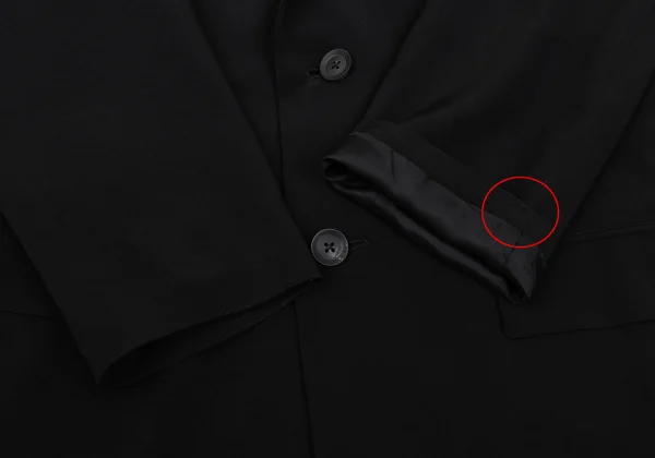 Yohji Yamamoto POUR HOMME Poly Blend Zippered Hem Jacket K-169381_007