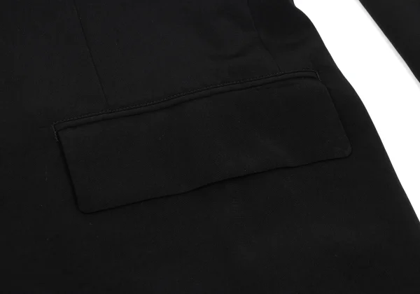 Yohji Yamamoto POUR HOMME Poly Blend Zippered Hem Jacket K-169381_011