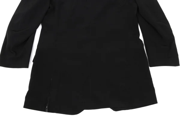 Yohji Yamamoto POUR HOMME Poly Blend Zippered Hem Jacket K-169381_014