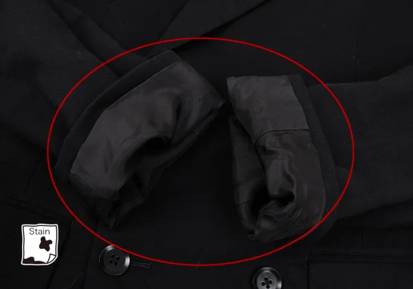 REGULATION Yohji Yamamoto MEN Switching Peaked Lapel Double Jacket K-169383_010