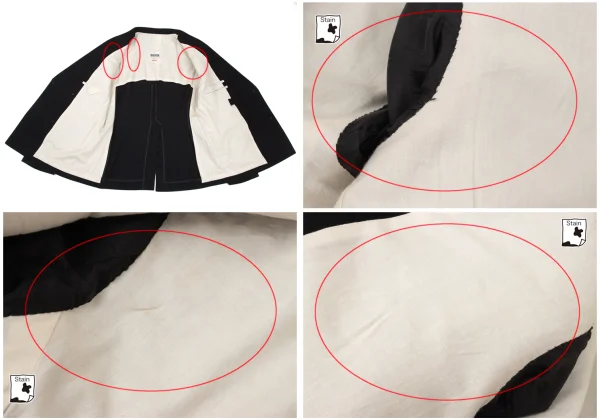 REGULATION Yohji Yamamoto MEN Switching Peaked Lapel Double Jacket K-169383_014