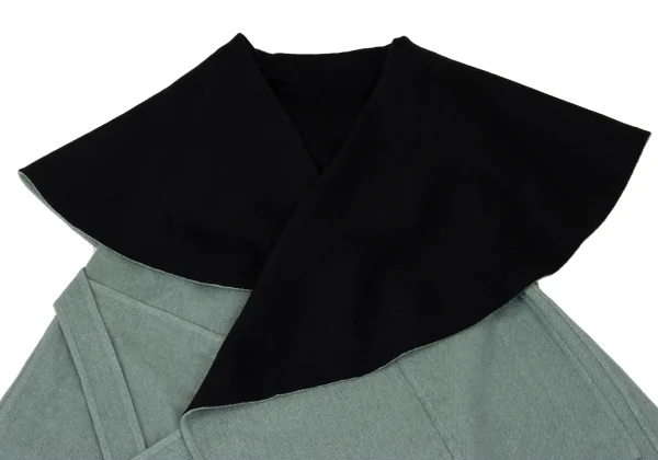 ISSEY MIYAKE Wool Reversible Drape Sleeveless Coat K-169387_004