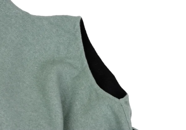 ISSEY MIYAKE Wool Reversible Drape Sleeveless Coat K-169387_008