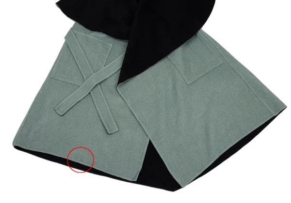 ISSEY MIYAKE Wool Reversible Drape Sleeveless Coat K-169387_010