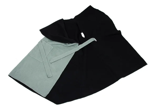 ISSEY MIYAKE Wool Reversible Drape Sleeveless Coat K-169387_013