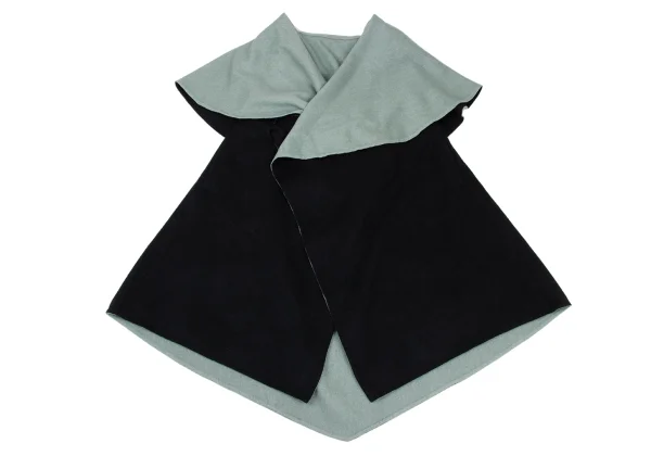 ISSEY MIYAKE Wool Reversible Drape Sleeveless Coat K-169387_017