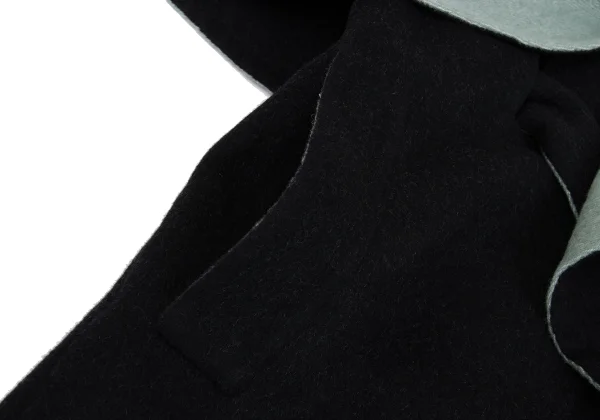 ISSEY MIYAKE Wool Reversible Drape Sleeveless Coat K-169387_018