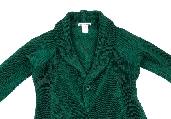 ISSEY MIYAKE 3D Steam Stretch Pleated Long Jacket & Skirt K-169394_004